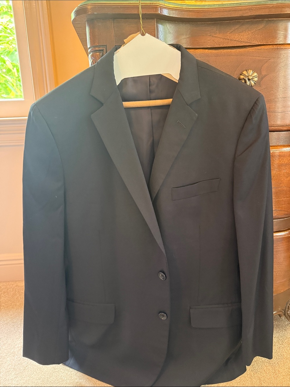 Brooks Brothers Men's Black Two-Button Suit (pants and jacket)